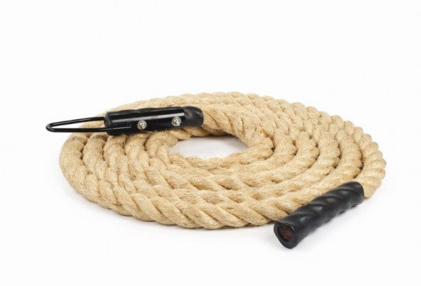 Climbing Rope 7M 1.5 Inch Diameter with Metal Clamp and Poly Ends - iworkout.com.au