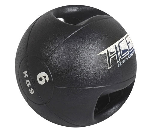 6Kg  Double Grip Handles Medicine Ball - iworkout.com.au